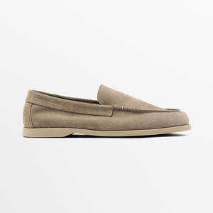 Spring/Autumn Genuine Leather <strong>Loafers</strong> With <strong>Rubber</strong> Outsole-Non-slip Comfort For Walking - Product Image 6
