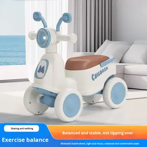 Draisienne en plastique pour enfants Modèle TM-018 pour les âges de 12 à <span class=keywords><strong>18</strong></span> <span class=keywords><strong>mois</strong></span> Sans pédales Grand siège Bébé apprenant à marcher Scooter à quatre roues - Product Image 3