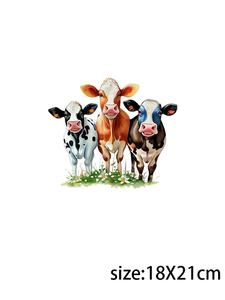 LETOP 1pcs Rose Love Cow Custom UV pour DTF Wraps 20 oz Tumbler avec pour les transferts DTF pour les tasses Colorful Text Bull Trapeze Print - Product Image 5