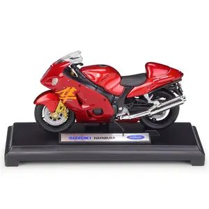 Vendita calda Welly SUZUKI GSX 1300R 1:18 Diecast moto simulazione modello di moto in lega