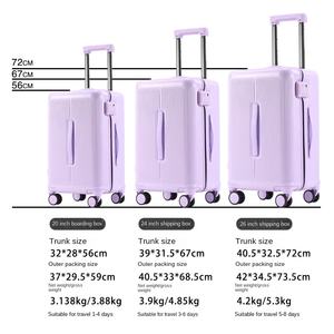 <span class=keywords><strong>Valise</strong></span> moderne à roulettes de 20 pouces, grande capacité, haute qualité, avec porte-gobelet, en matériau PC, cadre en aluminium - Product Image 6