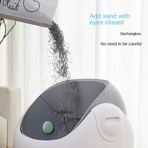 Toilette pour animaux de compagnie haut de gamme, autonettoyante, entièrement automatique, à entrée par le haut, anti-éclaboussures, désodorisante, avec contrôle intelligent par application, bac à litière pour chat - Product Image 3