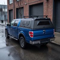 Capot de benne de camion en aluminium anti-UV avec rails de toit, hard-top verrouillable pour Toyota Tacoma Offroad