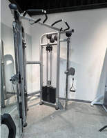 Appareil d'entraînement multifonctionnel réglable à double poulie croisée, à charge par broches, pour la musculation et l'entraînement en salle de sport