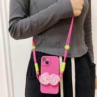Clip Diagonal Dack adecuado para IPhone14ProMax Apple 12 funda de teléfono 13 Forma de Lappel DIY accesorios colgantes para teléfono móvil