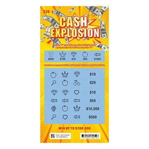 Billets de loterie à gratter personnalisés, impression couleur, OEM ODM, impression numérique pour loterie - Product Image 3