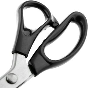 Ciseaux dentelés en acier inoxydable de qualité industrielle, pour couture, broderie, tailleur, manche ABS noir, 23,5x8,5cm, personnalisables - Vente chaude - Product Image 4