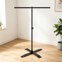 Support de fond photo en T réglable 80*70cm pour photographie de portrait d'identité et prise de vue sur bureau