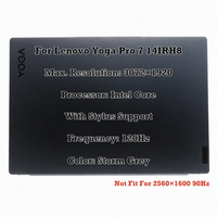 Layar Atas 14.5 "14IRH8 82Y7 untuk Lenovo Yoga Pro 7 Layar LCD Rakitan Lengkap dengan Engsel 3072*1920 Layar Non-sentuh/Layar Sentuh