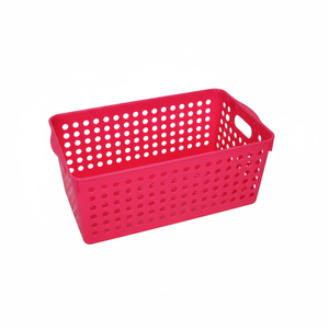 Cesto portaoggetti largo rosso Inomata - Product Image 1
