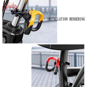 Gancho de doble gancho para <span class=keywords><strong>casco</strong></span> de motocicleta, accesorio Universal de aleación de aluminio CNC para patinete <span class=keywords><strong>Xiaomi</strong></span> M365, novedad - Product Image 4