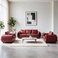 Ensemble de canapés modulaires en cuir PU de luxe léger pour réunions et négociations, idéal pour les bureaux, les zones de réception, les halls d'hôtels et l'usage commercial