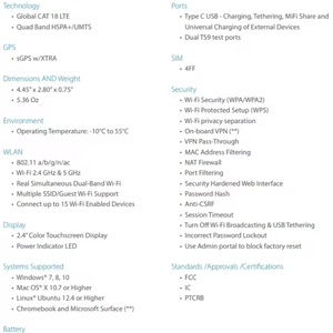 เราเตอร์พกพา Inseego Mifis 8800l 4G พร้อมช่องใส่ซิมการ์ด - Product Image 3