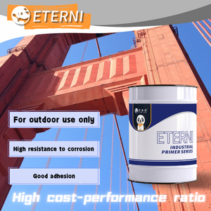Apprêt alkyde ETERNI durable <span class=keywords><strong>anti</strong></span>-<span class=keywords><strong>rouille</strong></span>, résistant aux produits chimiques, épaisseur de film sec 15, couleur rouge <span class=keywords><strong>fer</strong></span>/gris moyen, peinture liquide - Product Image 1