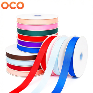 Cinta <span class=keywords><strong>de</strong></span> grogrén <span class=keywords><strong>de</strong></span> una sola cara <span class=keywords><strong>de</strong></span> poliéster 100% hecha a mano <span class=keywords><strong>de</strong></span> 2.5cm y 4cm, rollo <span class=keywords><strong>de</strong></span> 100 yardas para decoración <span class=keywords><strong>de</strong></span> prendas y regalos - Product Image 1