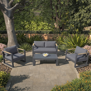 Luxury Garden <strong>Corner</strong> Sofa Set with Coffee Table <strong>Bench</strong> and Stool Section Feature Outdoor Living Room Furniture - Product Image 3