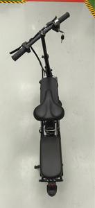 Akıllı elektrikli araba iki tekerlekli bisiklet çift koltuklu katlanabilir arka taşıyıcı 250W 36V fırçasız Motor 3 vitesli dişliler kırmızı gri - Product Image 4