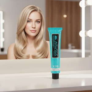 Crème colorante capillaire semi-permanente <span class=keywords><strong>de</strong></span> qualité professionnelle, couleur jaune champagne, faible teneur en ammoniaque, 100 ml, couvre les cheveux gris - Product Image 3