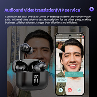 VORMOR V20 AI Powered Real Time Translation Écouteurs sans fil OEM Traduction Casque Fournisseur 150 Langues Traducteur Écouteurs