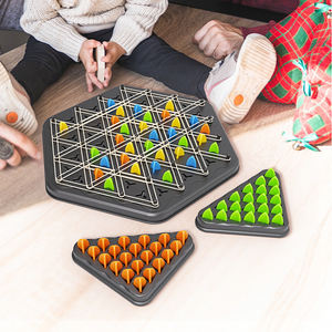 Desktop puzzle rantai catur interkoneksi karet gelang segitiga permainan desktop mainan puzzle - Product Image 1