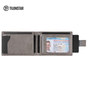 TILONSTAR TVW102 Men's Vertical Pocket Slim <b>Wallet</b> Minimalist Business <b>RFID</b> <b>Blocking</b> Leather ID Card Holders - Product Image 2