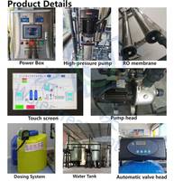 Système de filtration d'eau par osmose inverse industrielle, équipement de traitement de l'eau RO, machine de filtration d'eau pour l'industrie alimentaire et des boissons