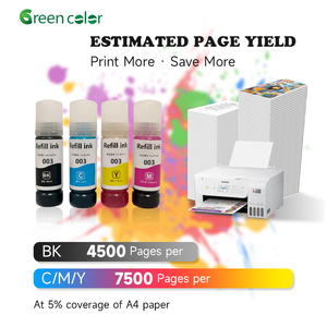 Botella Premium de 70ml 003 004 103 104 544 522 Tinta de tinte de recarga compatible para <span class=keywords><strong>Epson</strong></span> L1110/L3110/L3160/L3111 4700/2726/2720/ - Product Image 2