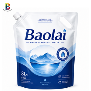 Sachet d'emballage liquide personnalisé imprimé sans BPA, haute barrière, à fond plat, 3L 5L, robuste, avec bec verseur pour <span class=keywords><strong>eau</strong></span> minérale – Fabricant - Product Image 4