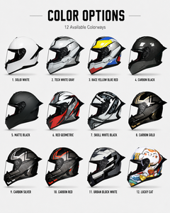 Vente en gros de casques de moto intégraux ABS de haute qualité, certifiés DOT, avec fermeture rapide, pour toutes les saisons - Product Image 5