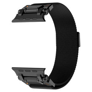 Bracelet en acier inoxydable milanais magnétique respirant Explorer pour Apple Watch 42 mm 49 mm, bracelet de montre à boucle tressée - Product Image 4
