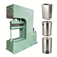 Ligne de production de pièces métalliques pour poubelles métalliques personnalisables tout-en-un - Machine à plier les bords 220V/380V, capacité de 2000-3000 pièces/jour