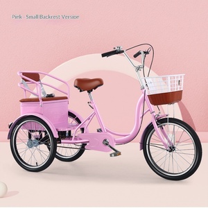 Tricycle humain transfrontalier pour personnes âgées, scooter de loisirs, véhicule de transport de marchandises et d'exercice, à pédales, pour la livraison de nourriture, capacité de charge de 150 kg, 20 pouces - Product Image 4