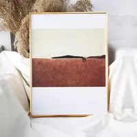 Bingkai Poster gambar kayu hitam 12x16 grosir besi kayu foto sublimasi bingkai kayu kemasan keselamatan Accepatble