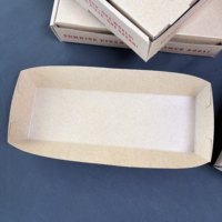 SP5249 Vente en gros de boîtes à hamburgers carrées en kraft recyclé, de qualité alimentaire, biodégradables, brunes, à emporter, avec logo personnalisé