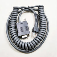 Cable Espiral Retráctil RS232 para Escáner de Código de Barras Symbol Moto Zebr LS2208/DS2208/LS4208/LS4478/DS9208/DS3578