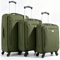 Set Koper Kain Eva Lembut Grosir 3pcs Tas Travel Ukuran 20 24 28 Inch 4 Roda Kunci Kombinasi Produsen Grosir
