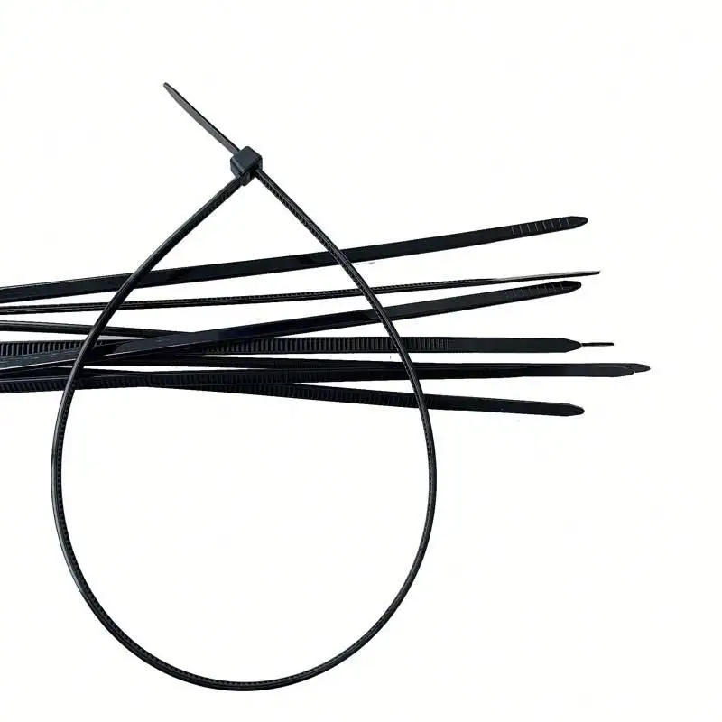 UV Schwarz Miniatur 18 lb 8 Zoll China Wire Wrap Lange selbstsicher nde Nylon Kabel Kabelbinder
