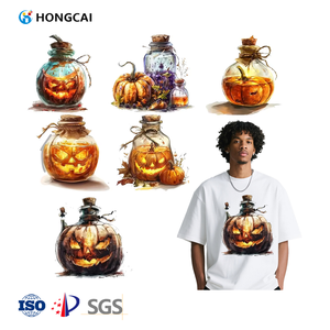 Diseños <span class=keywords><strong>de</strong></span> impresión <span class=keywords><strong>de</strong></span> transferencia <span class=keywords><strong>de</strong></span> calor <span class=keywords><strong>de</strong></span> vinilo Hongcai Pumpkin <span class=keywords><strong>Monster</strong></span>, transferencias DTF <span class=keywords><strong>de</strong></span> hierro para ropa y bolsos, película PET lista para presionar - Product Image 1