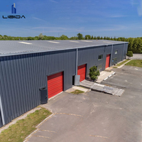 Almacén Industrial Prefabricado de Acero Moderno de Bajo Costo para la Industria de la Construcción, Tamaño y Color Personalizados