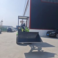 Minipala Gommata Elettrica 4x4 CE 500kg con Batteria, Nuova, per Giardino e Fattoria, con Articolazione, per Vendita all'Ingrosso