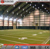 Bâtiment de structure en acier de haute qualité, préfabriqué, salle de football en salle, structure en acier, bâtiment de stade de football