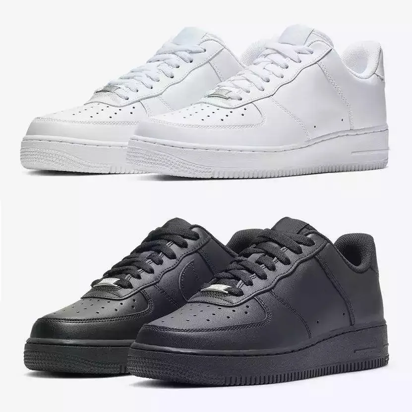 Original Quality Custom Logo Fashion White Black Color Rubber Sole Real Leather Sneakers Men Women Walking sneakers shoes