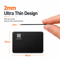 YG-AT03-PV Carte de localisation intelligente ultra-mince pour portefeuille, compatible iOS, avec suivi GPS et fonction AirTag
