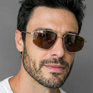 Солнцезащитные очки в стиле Y2K, металлическая оправа, защита от ультрафиолета UV400, антибликовое покрытие, полнорамные дизайнерские очки для мужчин и женщин - Product Image 2