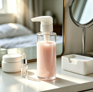 Dispensador de loción de plástico blanco de 28/410 y 4.5 ml con bomba de bloqueo izquierda/derecha para champú, gel de ducha y botellas de cosméticos - Product Image 4