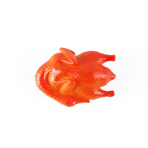 Porte-clés modè<span class=keywords><strong>le</strong></span> de simulation alimentaire : fausses pattes de porc, <span class=keywords><strong>poulet</strong></span> rôti, canard rôti – Gadget amusant pour farces et jeux - Product Image 4