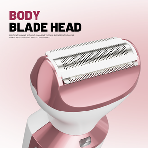 Tondeuse 4-en-1 pour femme, sans douleur - Tondeuse multifonction pour le corps, le visage, les sourcils, les poils, type C, étanche, rechargeable, tondeuse bikini - Product Image 2