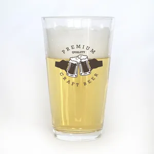 Kunden spezifisches Design Bier Pint Gläser Trinkglas Bier becher 16 oz Pint Glas für Bier