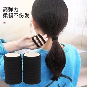 Élastiques à cheveux et chouchous en tissu PFT 2cm-5cm, couleur unie, accessoires de mode pour queue de cheval pour filles et femmes - Product Image 2