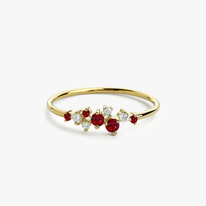 Naturale Moissanite donna ultima moda squisito lusso Bling matrimonio anello a grappolo - Product Image 6